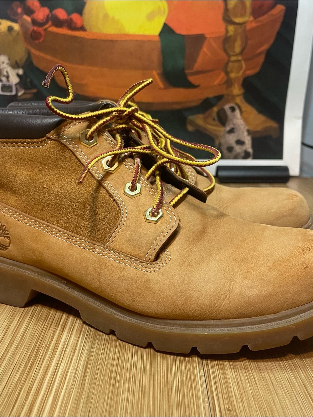 Timberland Nellie Waterproof Chukka Boots Wheat Nubuck Womens Size 7